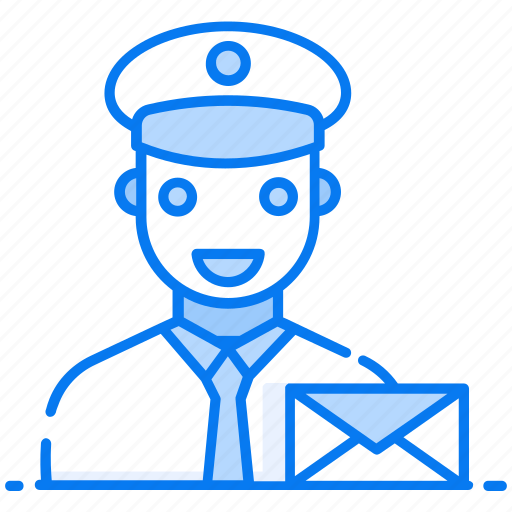 Letter carrier, mail carrier, mailman, postman, professional person icon - Download on Iconfinder