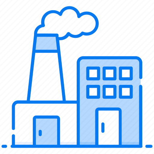 Factory area, industry, manufacturer, mill, power plant, powerhouse icon - Download on Iconfinder