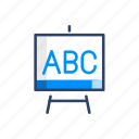 abc, alphabet, board, presentation