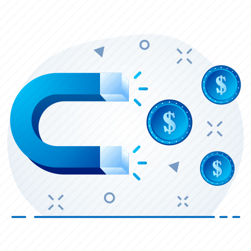 Attract, currency, magnet, money, user icon - Download on Iconfinder