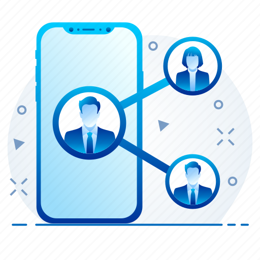 Connection, mobile, smartphone, social, user icon - Download on Iconfinder