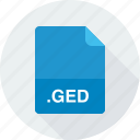ged, gedcom genealogy data file