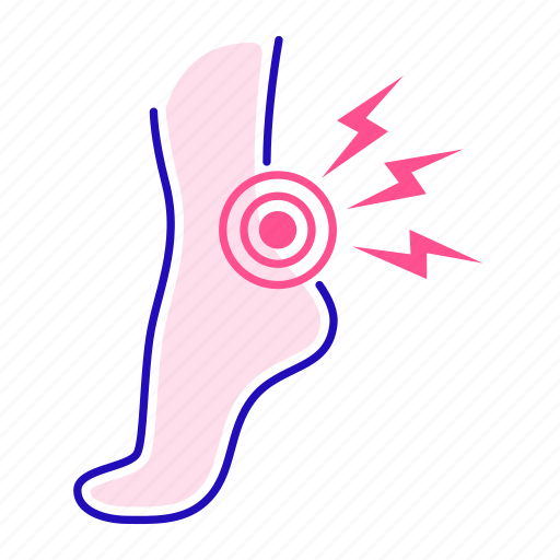 Ache, foot, leg, pain icon - Download on Iconfinder