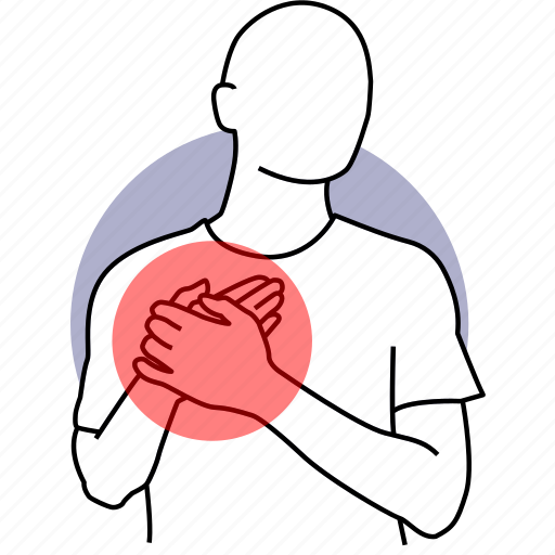 Chest, heart, pain, disease, attack, heartbroken, heartache icon - Download on Iconfinder