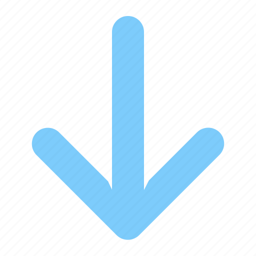 Arrow, direction, down, download, wayfinding icon - Download on Iconfinder