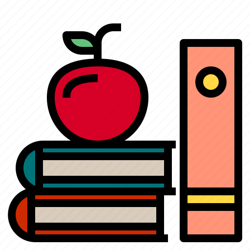 Apple, book, education, knowledge, learning icon - Download on Iconfinder