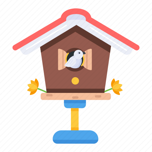 Birdhouse, aviary, nesting box, bird home, wooden birdhouse icon - Download on Iconfinder