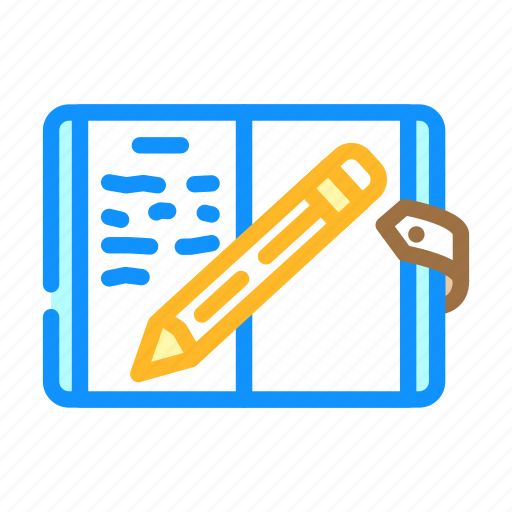 Diary, notebook, book, magazine, press, read, bookmark icon - Download on Iconfinder
