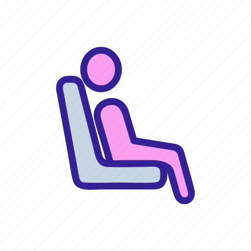 Airport, area, booking, chair, contour, man, object icon - Download on Iconfinder
