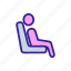 airport, area, booking, chair, contour, man, object 
