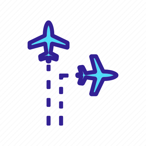 Airplane, booking, direction, elements, trip icon - Download on Iconfinder