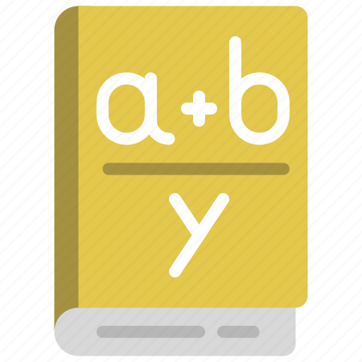 Algebra, book, maths, math, algebraic icon - Download on Iconfinder