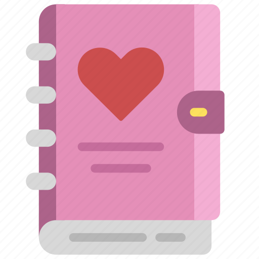 Diary, personal, love, book icon - Download on Iconfinder