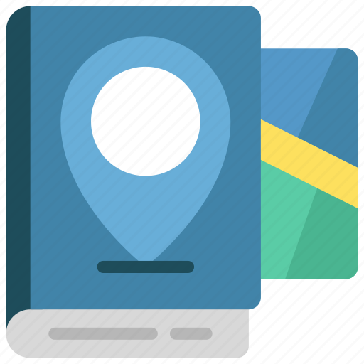 Map, book, maps, geography, mapping icon - Download on Iconfinder