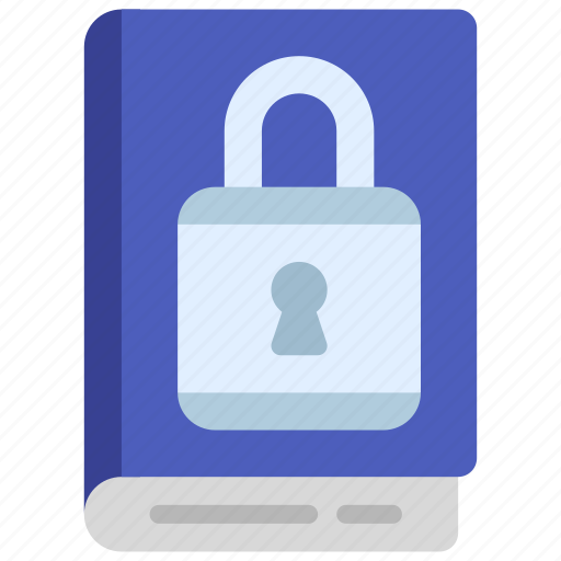 Private, book, locked, secure, privacy icon - Download on Iconfinder