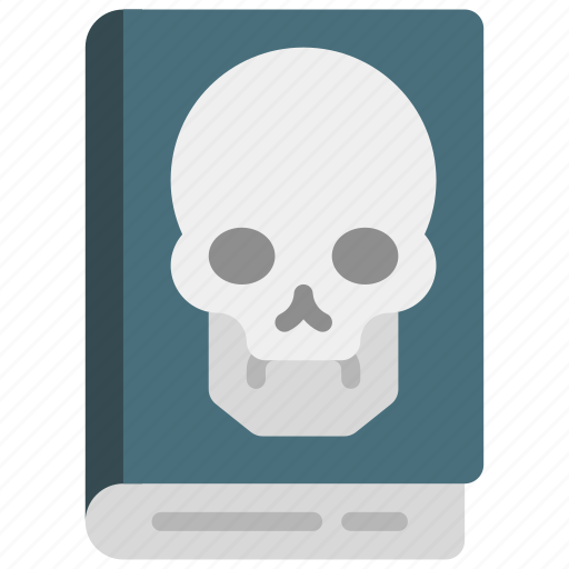 Scary, book, skull, horror, dark icon - Download on Iconfinder