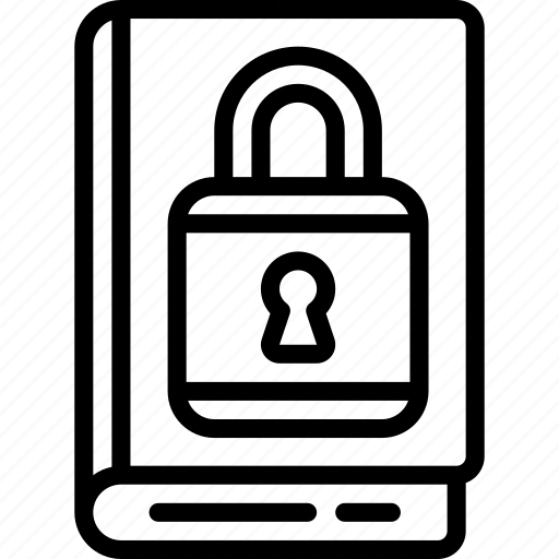 Private, book, locked, secure, privacy icon - Download on Iconfinder