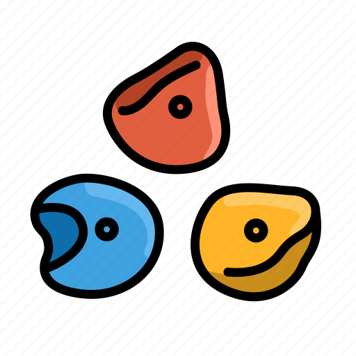 Climbing holds, climbing, rock climbing, bouldering icon - Download on Iconfinder
