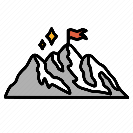 Mountain, mountaineering, hiking, climbing icon - Download on Iconfinder