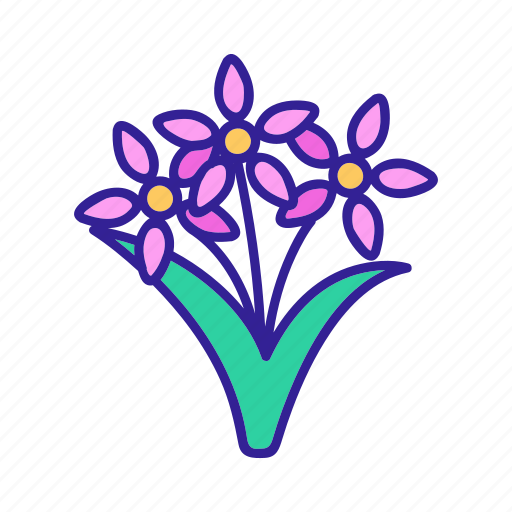 Bouquet, contour, floral, flower, nature, tulip icon - Download on Iconfinder