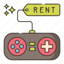 gamepad, games, rent