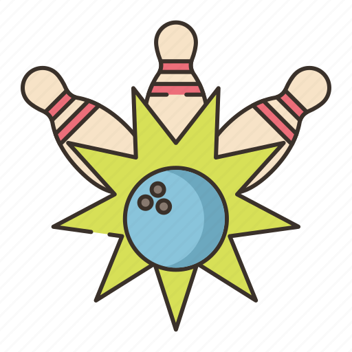 Ball, bowling, pins, strike icon - Download on Iconfinder