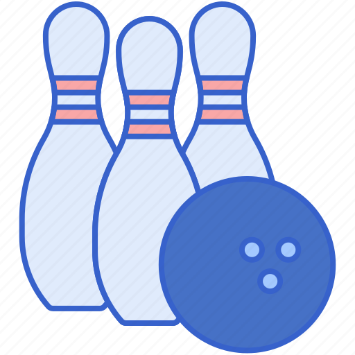 Ball, bowling, pins, three icon - Download on Iconfinder