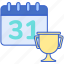 calendar, daily, tournaments, trophy 