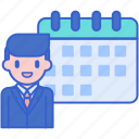 calendar, date, event, organizer