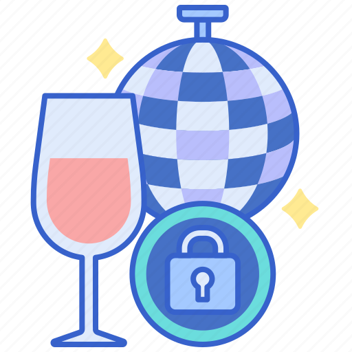 Disco ball, drinks, parties, private icon - Download on Iconfinder