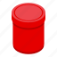 red, box, isometric 