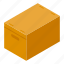 cardboard, box, isometric 