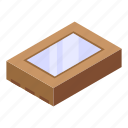 parcel, box, isometric