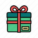 gift, box, ribbon, bow, carton, container 
