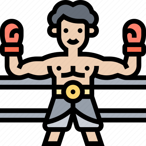 Boxing, heavyweight, male, champion, athlete icon - Download on Iconfinder