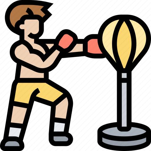 Punching, ball, boxing, training, gym icon - Download on Iconfinder