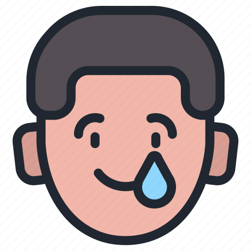 Boy, emoji, happy, face, smiling, cry, crying icon - Download on Iconfinder