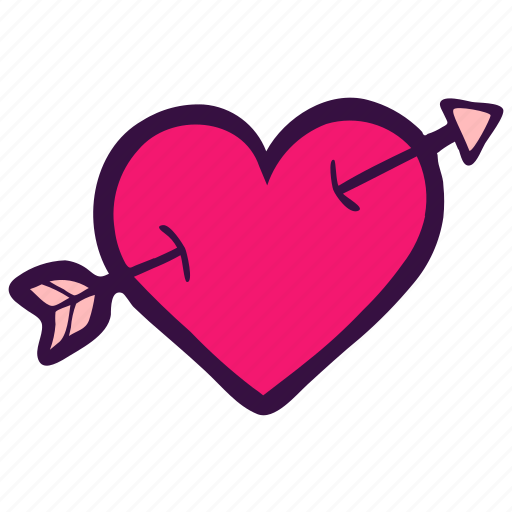 cupid heart arrow