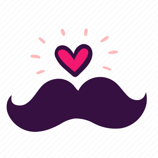 Barbershop, heart, hipster, love, men, moustache, mustache icon - Download on Iconfinder