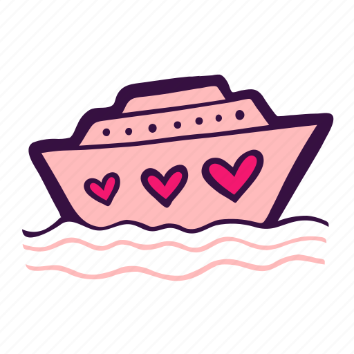Boat, honeymoon, love, nave, ship, trip, vessel icon - Download on Iconfinder