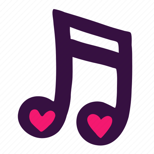 Heart, love, melody, music, note, party, song icon - Download on Iconfinder