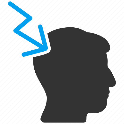 Brainstorming, electric strike, head migraine, headache, human mind, person, solution icon - Download on Iconfinder
