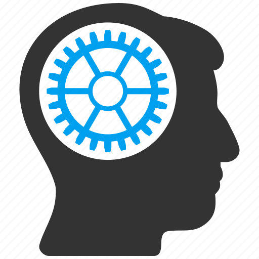 Brain, cogwheel, control, engineering, head gear, memory, technology icon - Download on Iconfinder