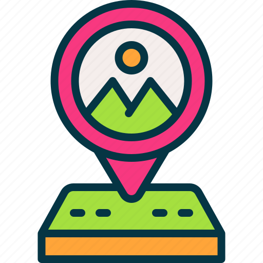Location, navigation, map, brand, pin icon - Download on Iconfinder