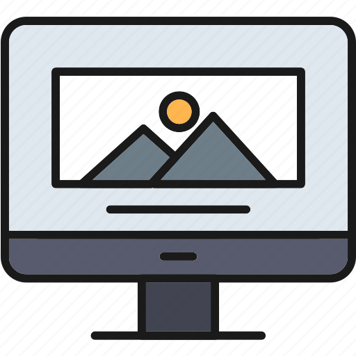 Computer, desktop, monitor, image, branding icon - Download on Iconfinder