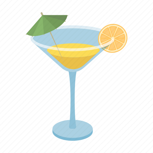 Cocktail, drink, glass, lemon, liquor icon - Download on Iconfinder