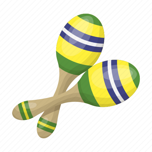 Brazilian, instrument, maracas, musical, national icon - Download on Iconfinder