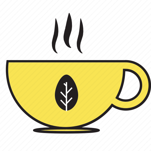 Breakfast, cup, drink, hot, tea, yellow, beverage icon - Download on Iconfinder