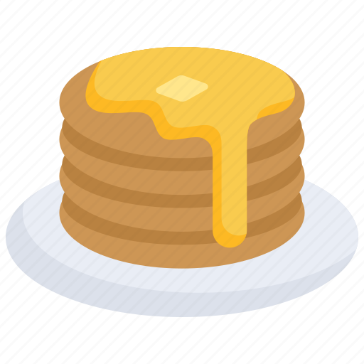 Pancake, sweet, breakfast, dessert, baked, food, homemade icon - Download on Iconfinder