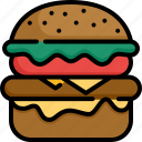 burger, hamburger, meat, food, sandwich, beef, fast